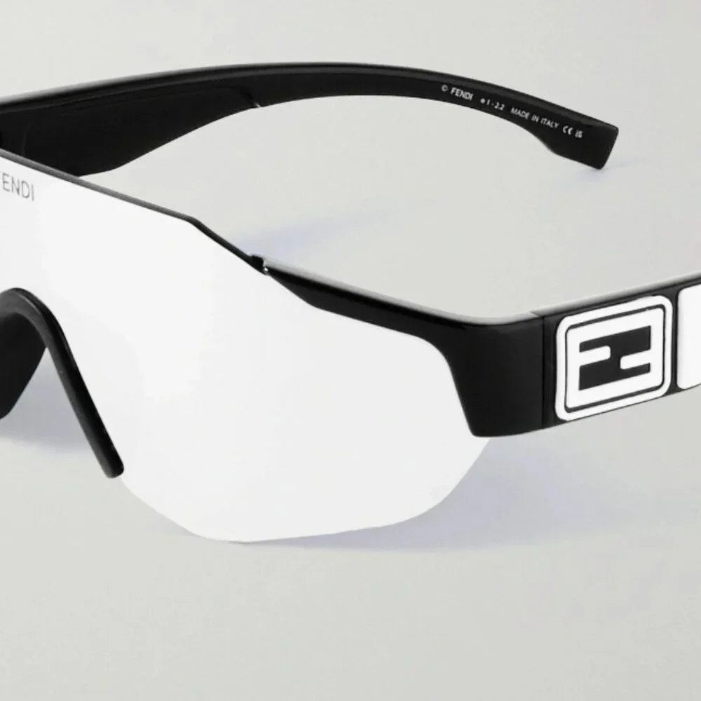 NEW Fendi - Frameless Acetate Sunglasses  FE40088U-Y 01C - Picture 4 of 5